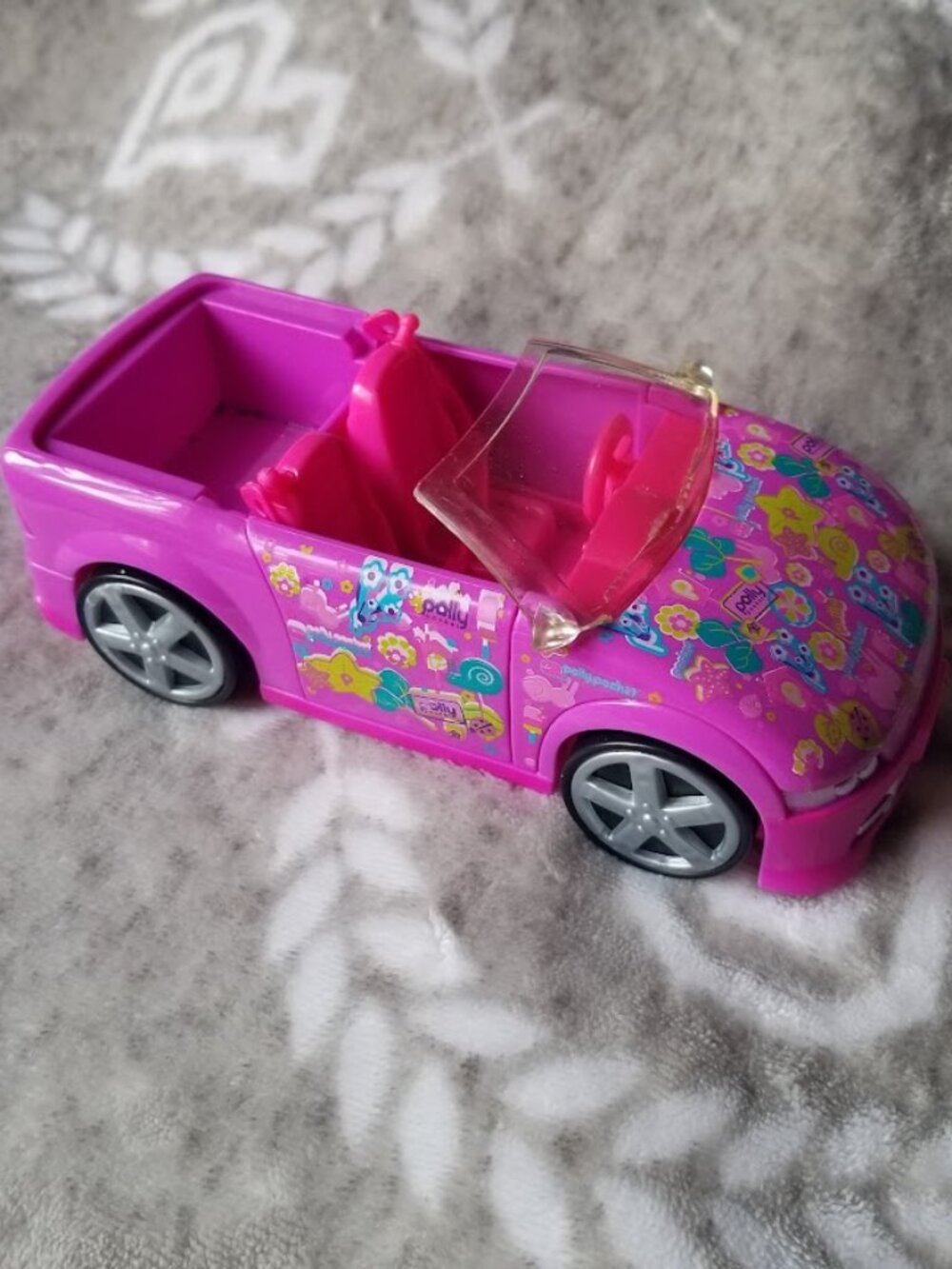 Vintage Polly Pocket Designables Convertible Car Purple Y2K 2008 N7263